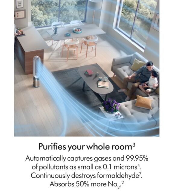 Dyson TP12 (544535-01) Purifier Fan - White/Gold