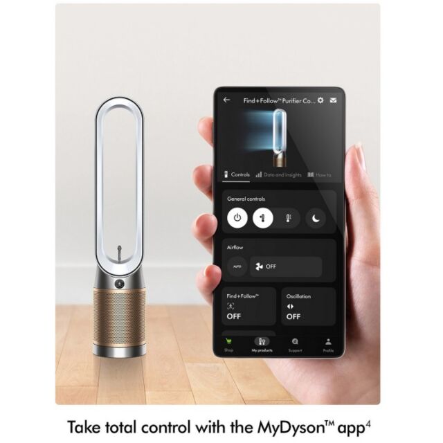 Dyson TP14 (491371-01) Purifier Fan - White/Gold