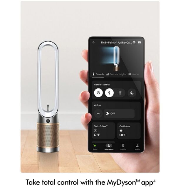 Dyson TP14 (491371-01) Purifier Fan - White/Gold