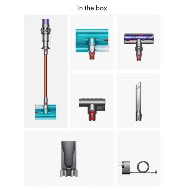 Dyson V10CYCSUB Cordless Cyclone Vacuum - Nickel/Copper