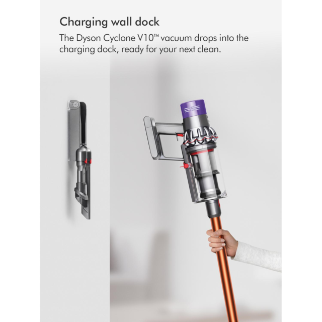 Dyson V10CYCSUB Cordless Cyclone Vacuum - Nickel/Copper
