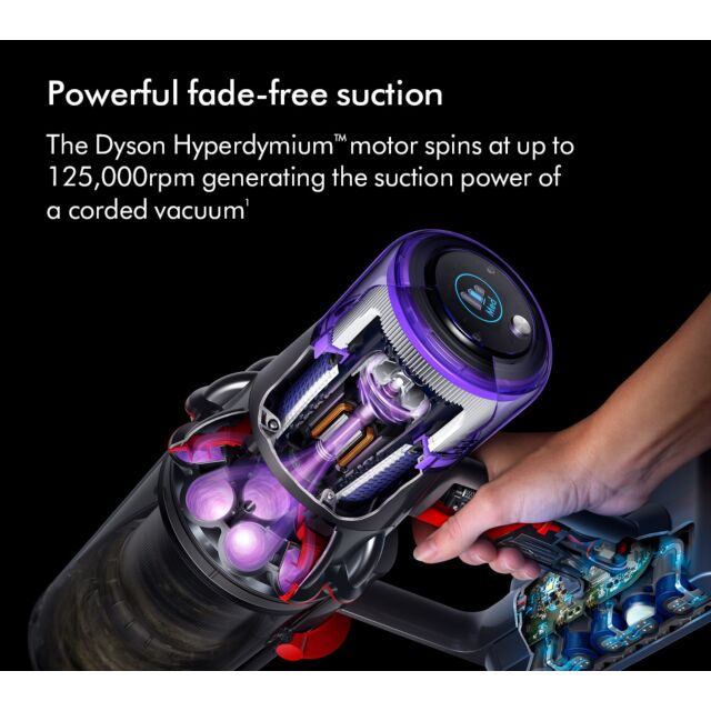 Dyson V11EXTRA (476597-01) V11extra Stick Vacuum Cleaner - 60 Minutes Run Time - Nickel/Red