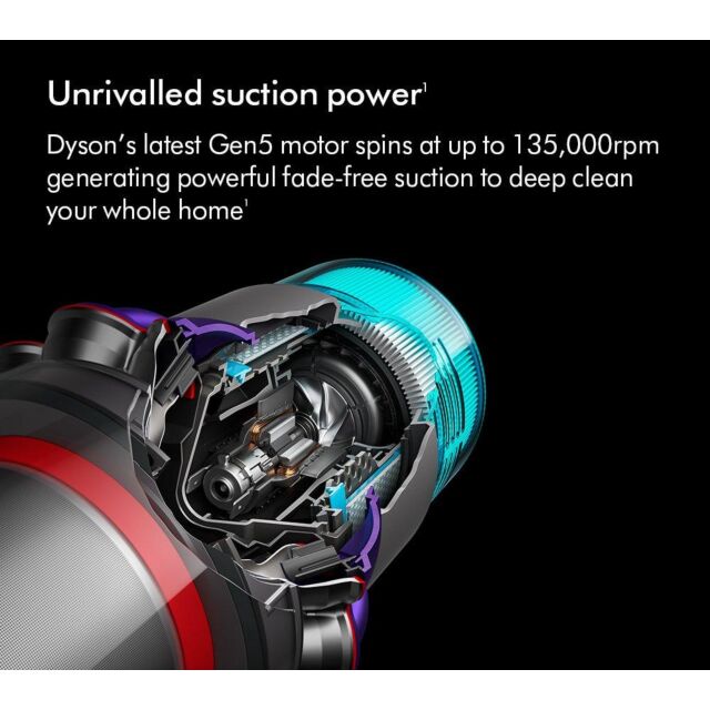 Dyson V15-2024 Cordless Vacuum - 60 Minutes Run Time - Yellow/Nickel