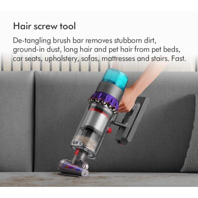 Dyson V15-2024 Cordless Vacuum - 60 Minutes Run Time - Yellow/Nickel