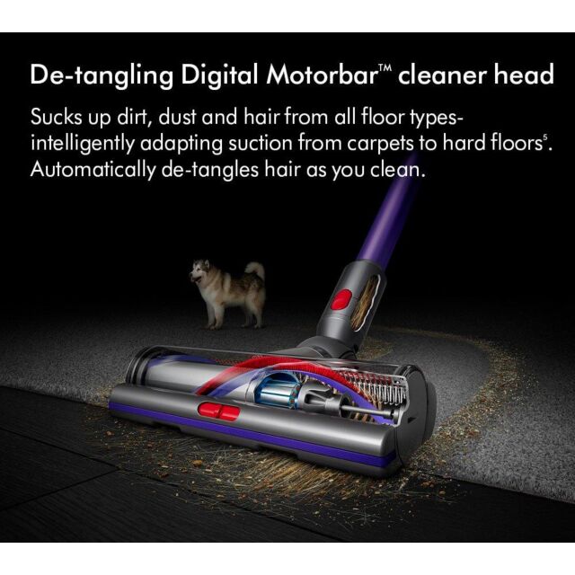 Dyson V15-2024 Cordless Vacuum - 60 Minutes Run Time - Yellow/Nickel