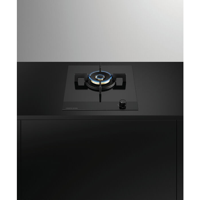 Fisher + Paykel CG451DNGGB4 45Cm 1 Burner Gas Hob - Black Glass