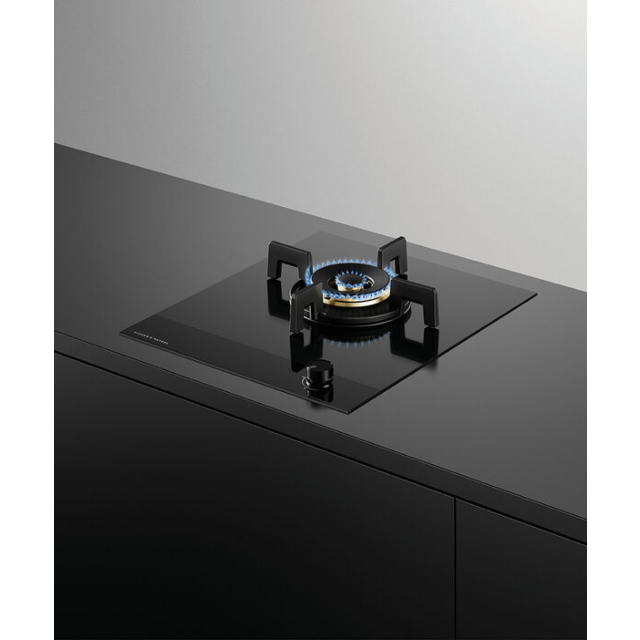 Fisher + Paykel CG451DNGGB4 45Cm 1 Burner Gas Hob - Black Glass
