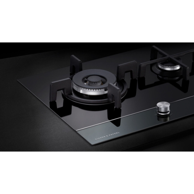 Fisher + Paykel CG604DLPGB4 60cm 4 Burner Gas Hob in Black Glass