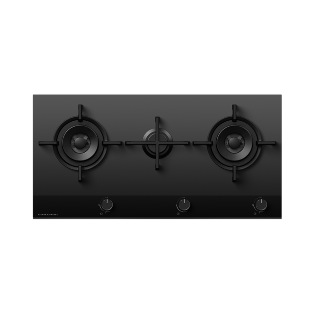Fisher + Paykel CG903DNGGB4 90cm Gas Hob - Black Glass