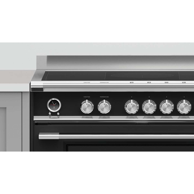Fisher + Paykel OR90SCI6B1 90cm 5 Zone Induction Pyrolytic Cooker - Black
