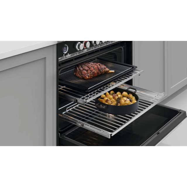 Fisher + Paykel OR90SCI6B1 90cm 5 Zone Induction Pyrolytic Cooker - Black