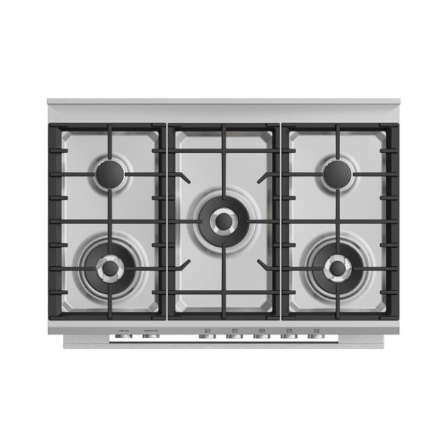Fisher + Paykel OR90SDG4X1 90cm Dual Fuel 5 Burner Cooker - Stainless Ste