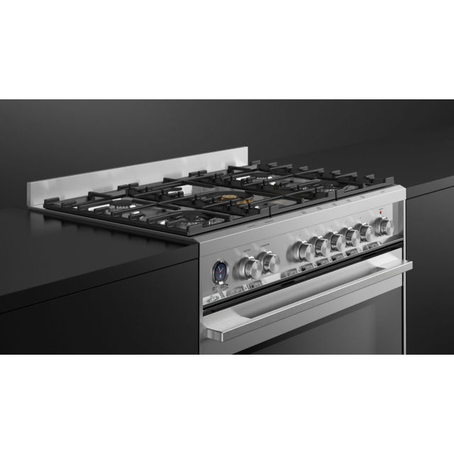 Fisher + Paykel OR90SDG6X1 90cm Dual Fuel Range Cooker with Gas Hob and P