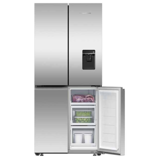 Fisher + Paykel RF500QNUX1 F&P Rf500qnux1 79Cm Quad Door Frost Free Fridge Freezer - Stainless Steel