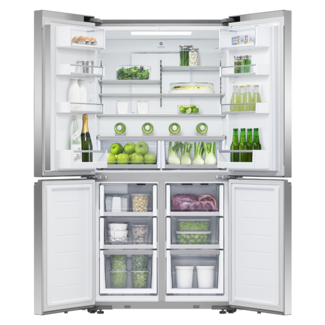 Fisher + Paykel RF605QNUVX1 F&P RF605QNUVX1 90.5cm Quad Door Frost Free Fridge Freezer - Stainless S