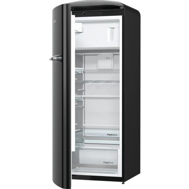 Gorenje ORB153BK-L Retro Fridge With Ice Box Black A+++ Energy Rating