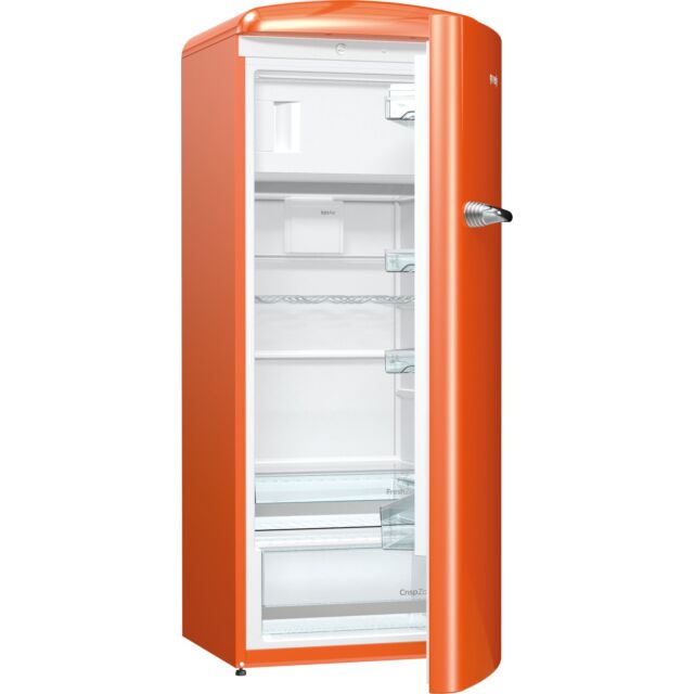 Gorenje ORB153O Retro Fridge With Ice Box Juicy Orange A+++ Energy Rating