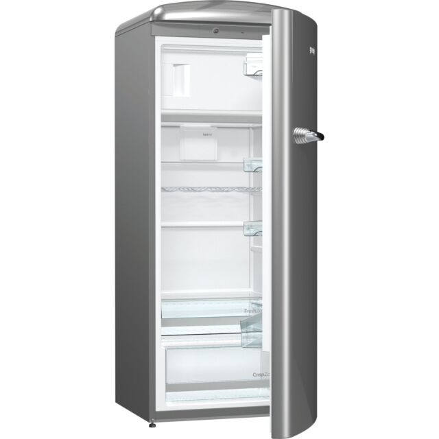 Gorenje ORB153X Retro Fridge With Ice Box Silver A+++ Energy Rating