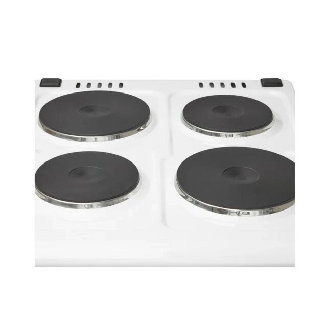 Haden HES051W 50cm Single Oven Electric Cooker with Sealed Plate Hob - White