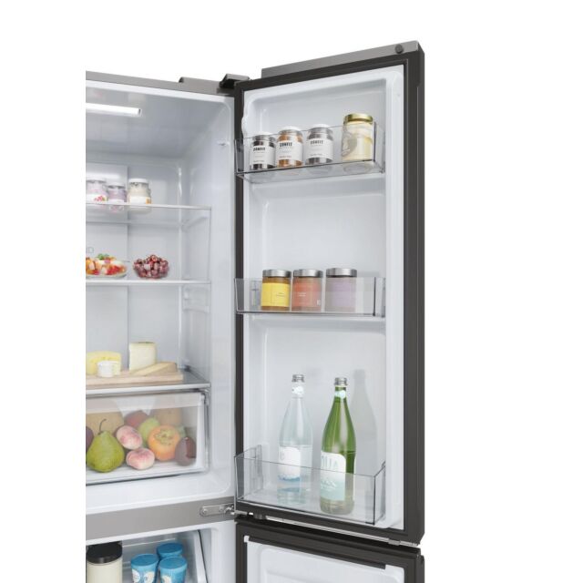 Haier HCR3818ENMM 83.3Cm Total No Frost Fridge Freezer - Pt. Inox