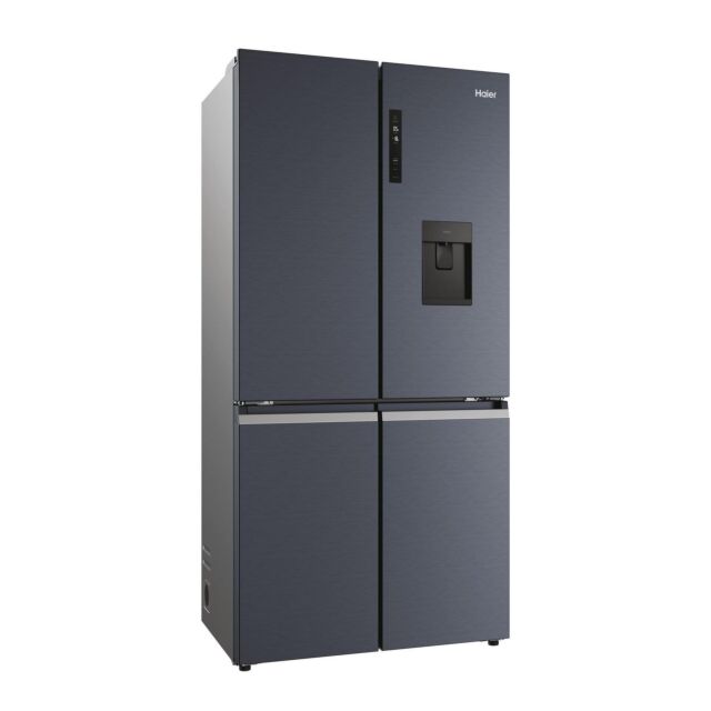 Haier HCR5919EHMB 90cm 60/40 Total No Frost American Fridge Freezer - Brushed Black