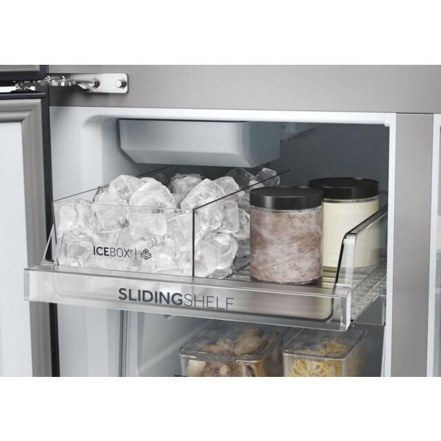 Haier HCR5919EHMB 90cm 60/40 Total No Frost American Fridge Freezer - Brushed Black