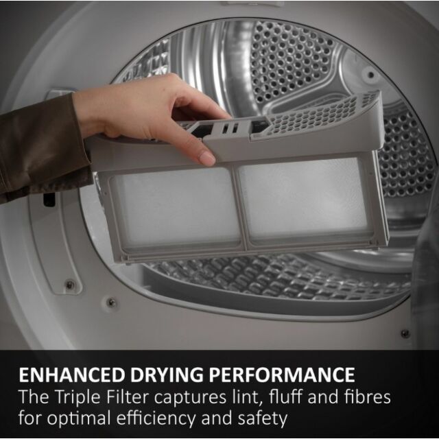 Haier HD90-D357AGU1-U X Series 5 Plus HD90 D357AGU1-UK WiFi-enabled 9 kg Heat Pump Tumble Dryer - Gr