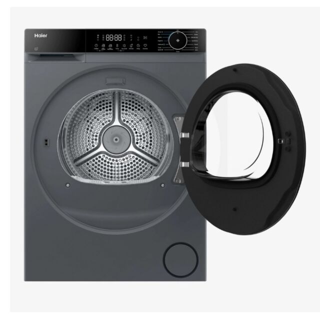 Haier HD90-D357AGU1-U X Series 5 Plus HD90 D357AGU1-UK WiFi-enabled 9 kg Heat Pump Tumble Dryer - Gr