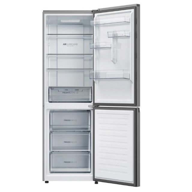 Haier HDPR3618DNPK 2D 60 Serie 3 HDPR3618DNPK 355L Total No Frost Fridge Freezer - Stainless Steel