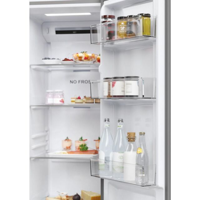 Haier HSR5918DNMP 90.5Cm Total No Frost Fridge Freezer - Pt. Inox