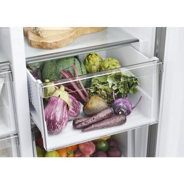 Haier HSR5918DNMP 90.5Cm Total No Frost Fridge Freezer - Pt. Inox
