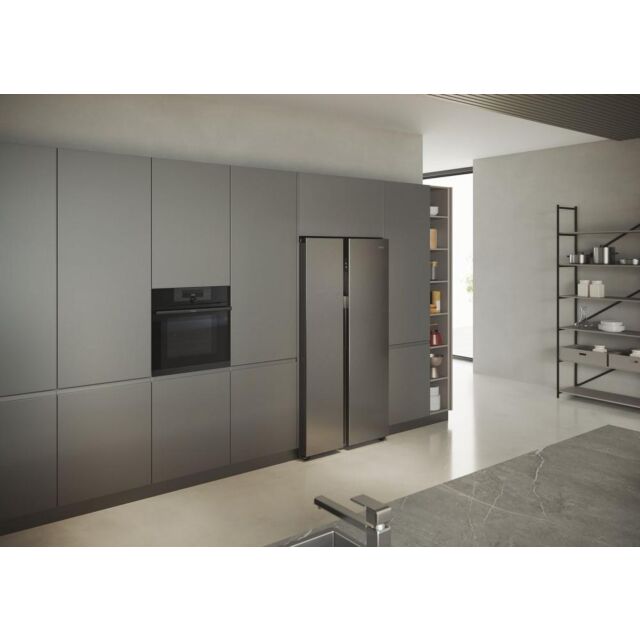Haier HSR5918DNMP 90.5Cm Total No Frost Fridge Freezer - Pt. Inox