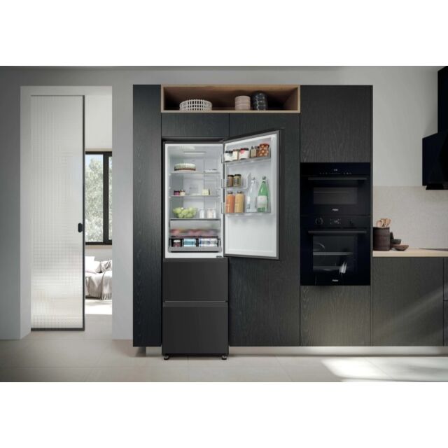 Haier HTR3518ENMTK 60/40 Fridge Freezer - Black