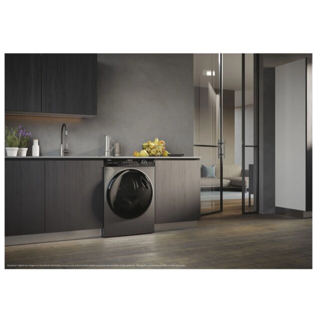 Haier HW100B14959S8U1 10Kg 1400 Spin Washing Machine - Graphite