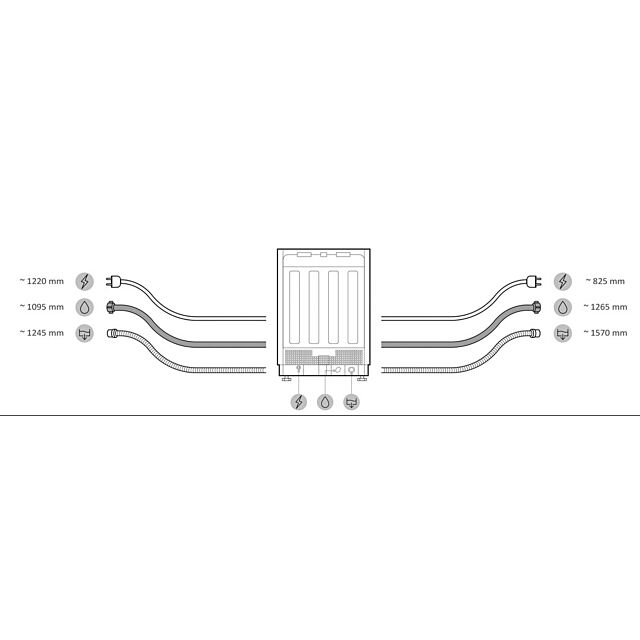 Haier XF 5C7M0W-80 Dishwasher - White - 15 Place Settings