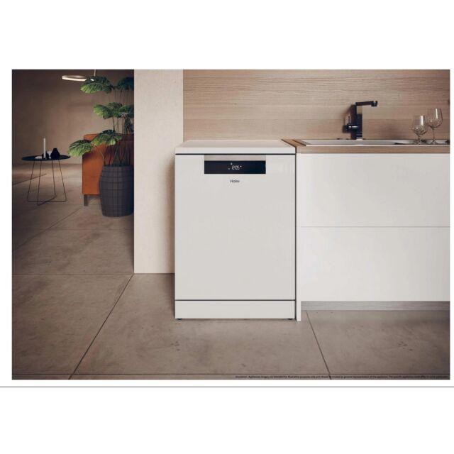 Haier XF 5C7M0W-80 Dishwasher - White - 15 Place Settings