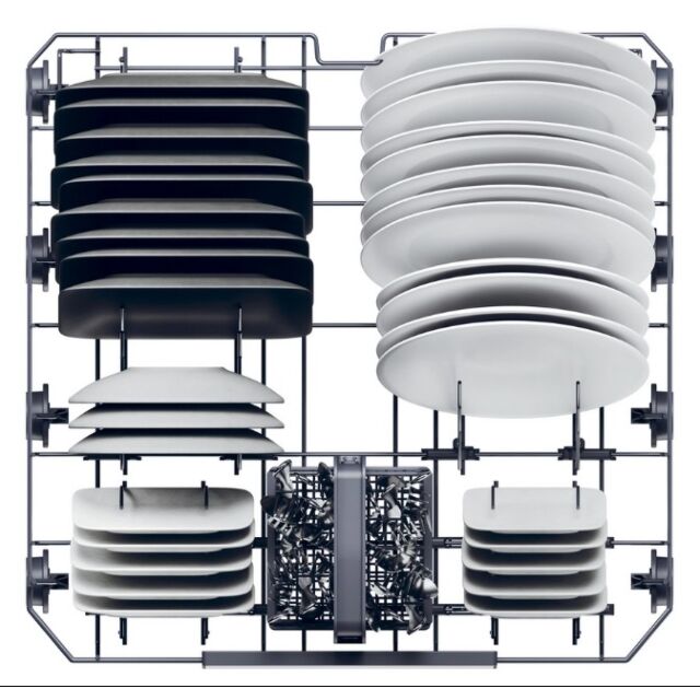 Haier XF 5C7M0W-80 Dishwasher - White - 15 Place Settings