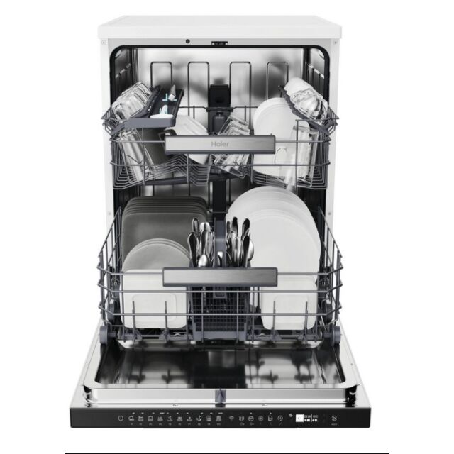 Haier XF 5C7M0W-80 Dishwasher - White - 15 Place Settings