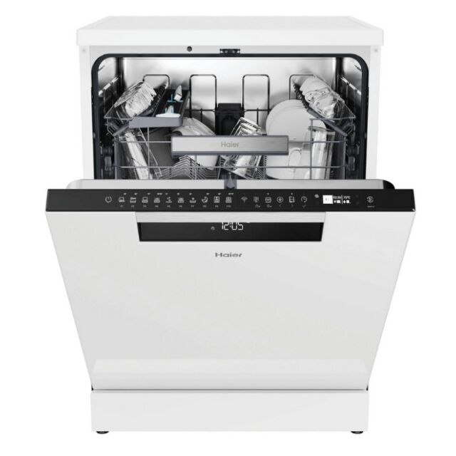 Haier XF 5C7M0W-80 Dishwasher - White - 15 Place Settings