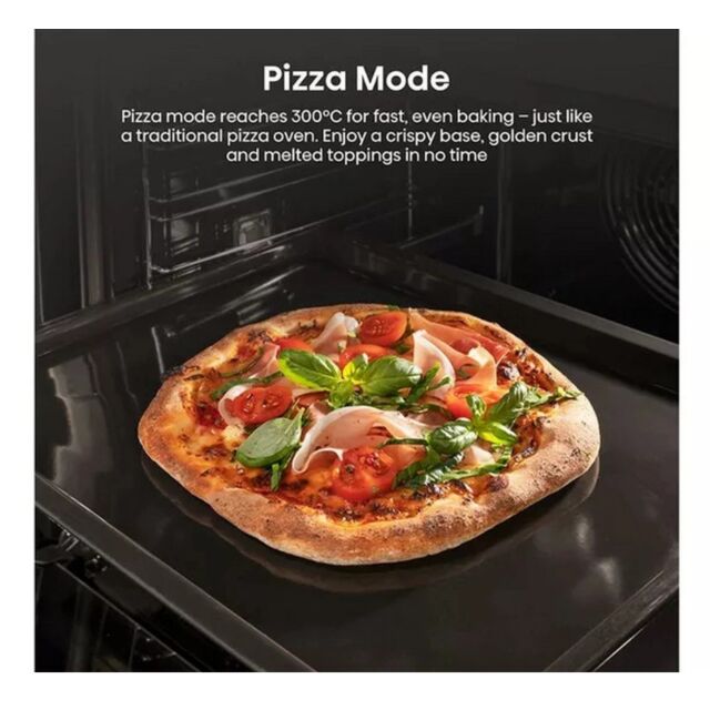Hisense BI622ABPGUK Built In Electric Single Steam, Plug & Play Oven - Jet Black