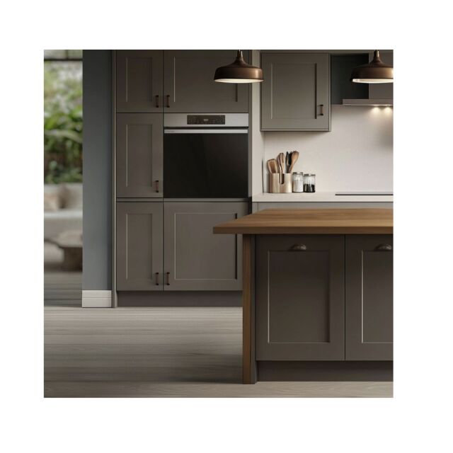 Hisense BI622AXPGUK 59.5cm Built In Electric Single Oven - Black & Stainless Steel