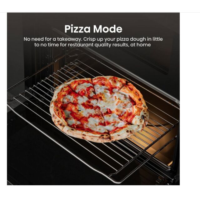 Hisense BUD714221CX 59.4cm Built Under Electric Double Oven - Black & Stainless Steel