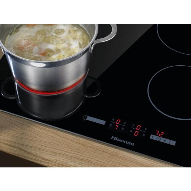Hisense E6431C 59.5Cm Ceramic Hob - Black