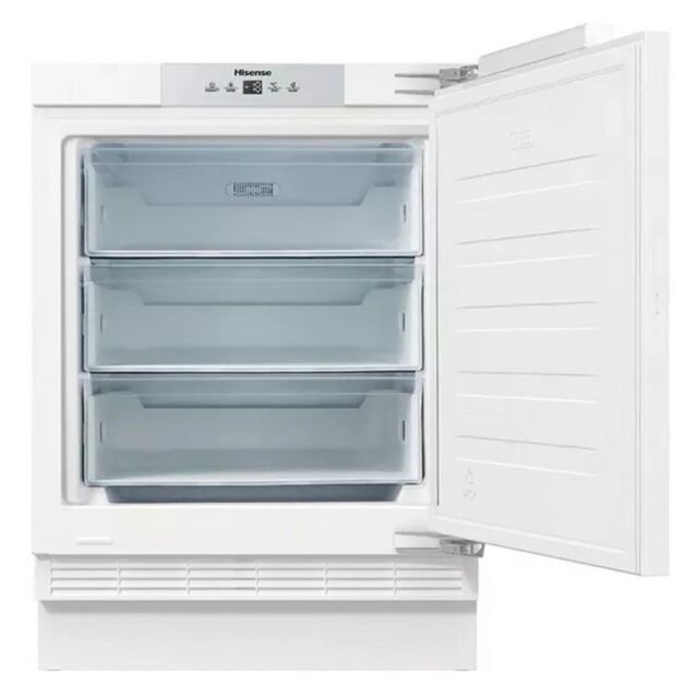 Hisense FUV124D4AWE Integrated Under Counter Freezer With Fixed Door Fixing Kit