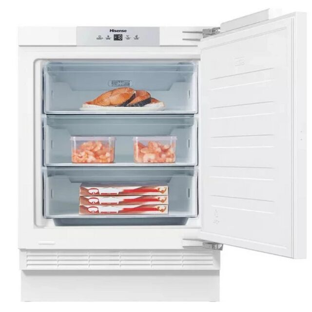 Hisense FUV124D4AWE Integrated Under Counter Freezer With Fixed Door Fixing Kit