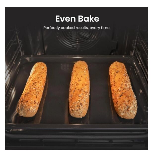 Hisense HDCEC5C10B 50Cm Double Oven Electric Cooker With Ceramic Hob - Black