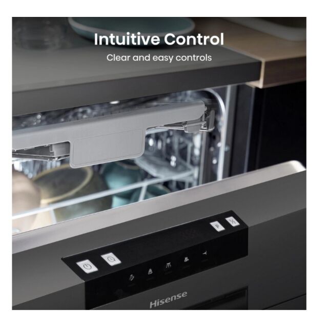 Hisense HS523E15BUK Slimline Dishwasher - Black - 10 Place Settings