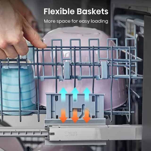 Hisense HS642D90XUK Dishwasher - Stainless Steel - 14 Place Settings