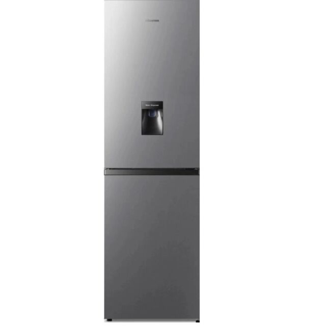 Hisense RB327N4WCE 50/50 Total No Frost Fridge Freezer - Stainless Steel