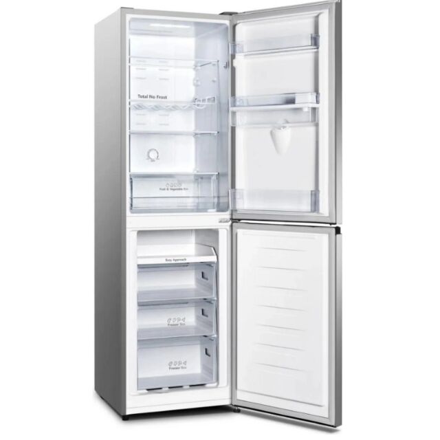 Hisense RB327N4WCE 50/50 Total No Frost Fridge Freezer - Stainless Steel